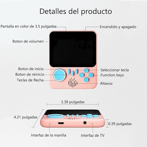 جهاز ألعاب ريترو G7 Mini المحمول | كونسول ألعاب كلاسيكية بشاشة HD – هدية مثالية للأطفال والكبار