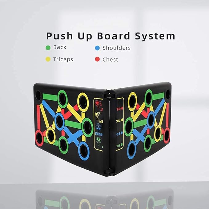 لوحة تمارين الضغط الاحترافية – جهاز Push-Up Board لتدريب الجسم العلوي في المنزل